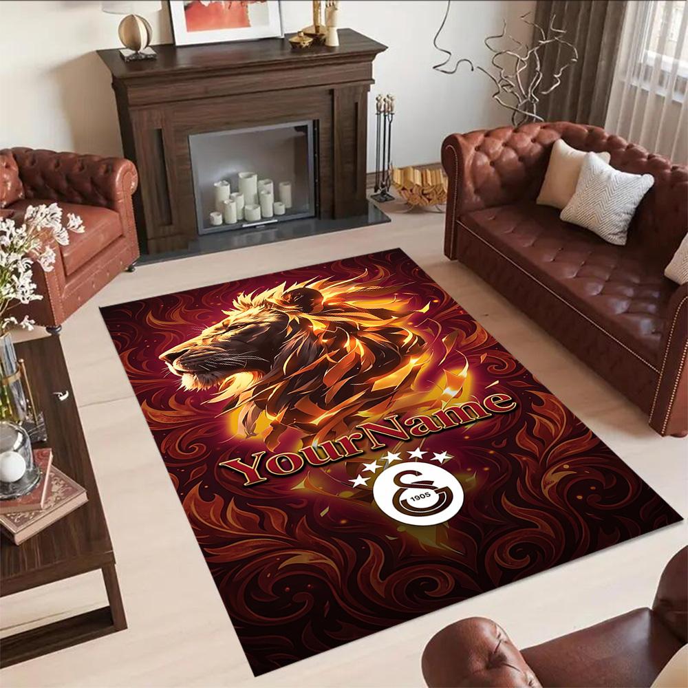 Galatasaray Customize Your Name Carpet Suitable For Balcony Foyer Outdoor Playrooms Antislip Carpet Anime Office Decor Wedding Party Gift