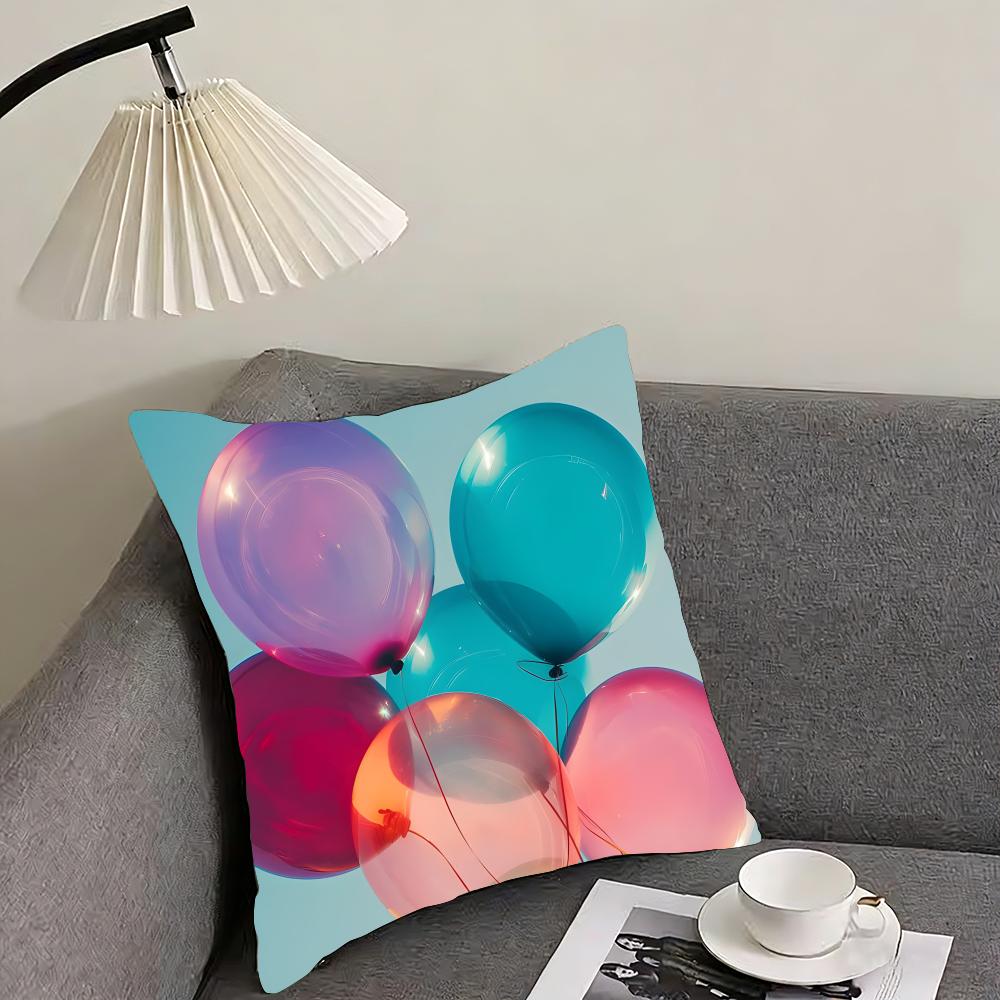 Balloon Fashion Cushion Cover Pillowcase Ultra Soft Skin Friendly Fabric Cloud Like Comfort  Concealed Zipper