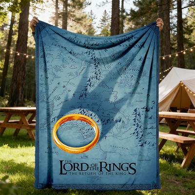 1PC The Lord of the Rings Outdoor Blanket Lightweight Flannel, Soft & Warm, All-Season, Outdoor, Camping, Living Room, Office,  L1106107