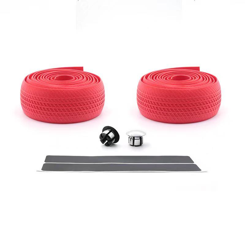 Comfort Grip Non-Slip Road Bike Handlebar Tape with Silicone Straps - Wear-Resistant Protection for Off-Road Drop Bars