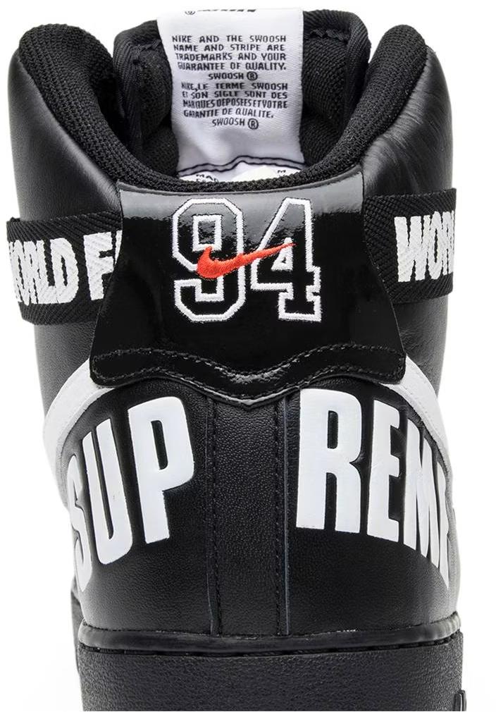 698696-010 Nike Air Force 1 High Supreme Special "Black/White" (Men's)