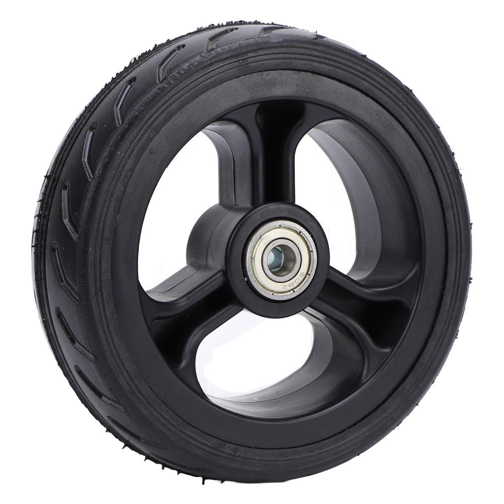 5 Inch Trolley Wheel Inner 8mm Grass Trimmer Wheel Durable Solid Rubber Wheel  Grass Trimmer