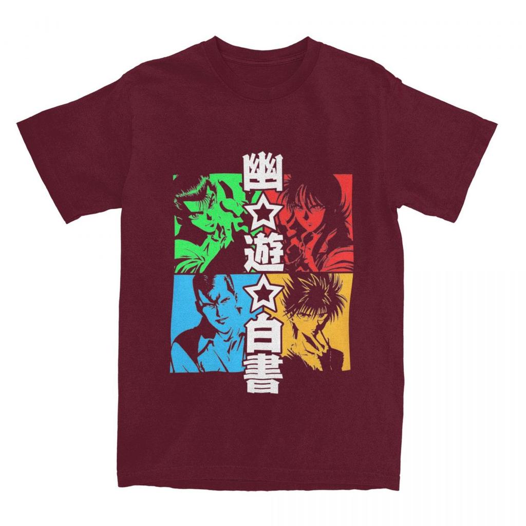YuYu Hakusho Manga for Men Women T Shirt Yu Yu Hakusho Apparel Novelty Tee Shirt T-Shirts 100% Cotton Gift Idea Clothing