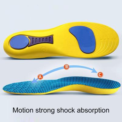 Flexible Insole Sweat Absorbing Sports Insole for Arch Support Fasciitis Relief Universal Breathable Orthopedic Insoles