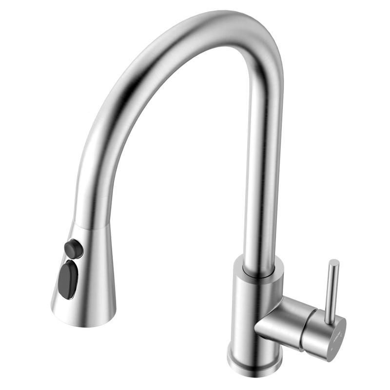 ARROW 304 Stainless Steel Pull-Out Kitchen Faucet