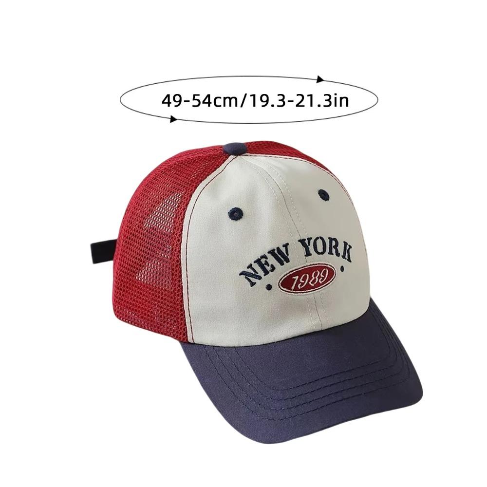 Embroidered Letter Kids Sun Hat Breathable Mesh Duck Tongue Cap New Baby Baseball Cap Boy Girl
