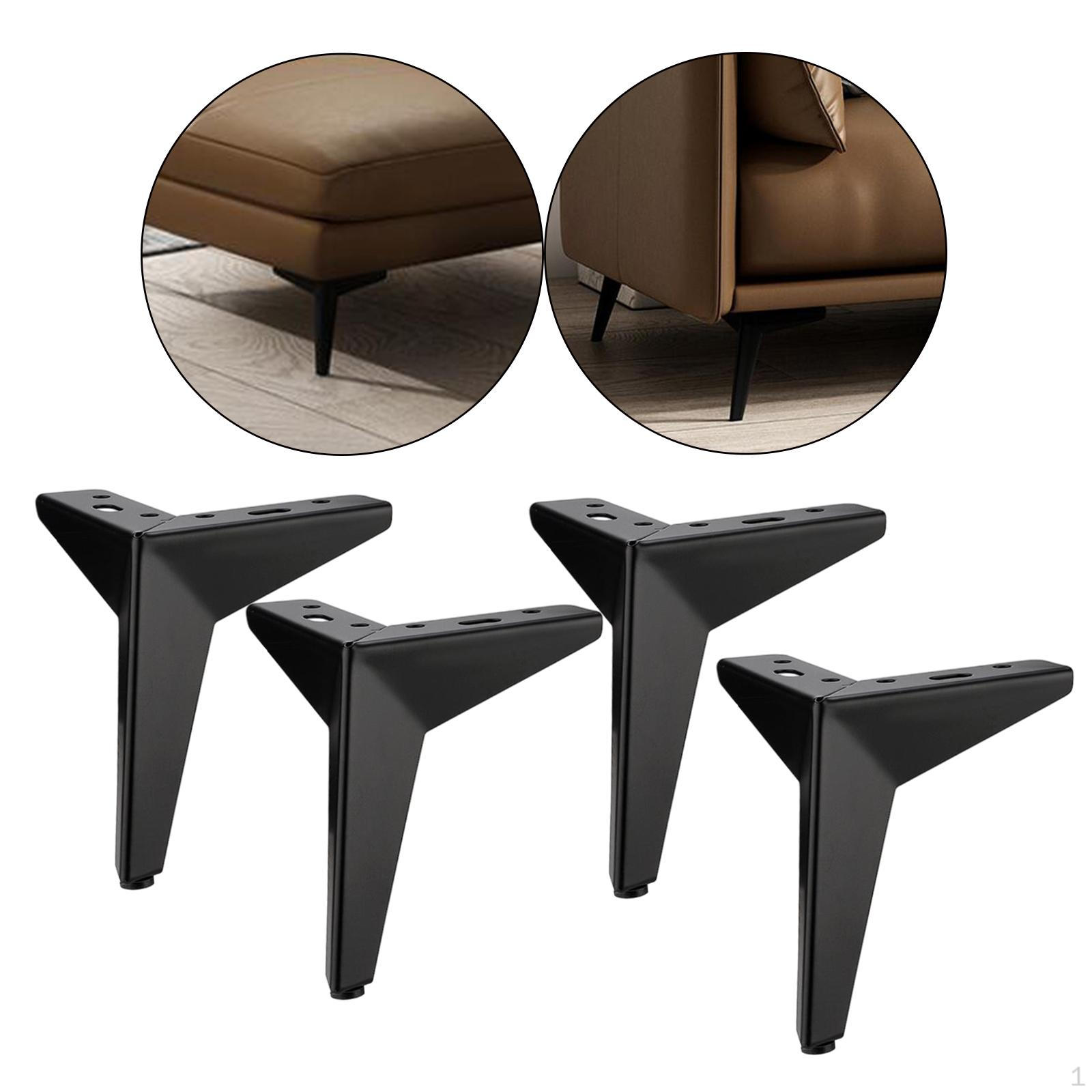 

Heavy Duty Furniture Legs Cabinet Loveseat Couch Feet Modern Style for Dresser, Cupboard, Black 15cm