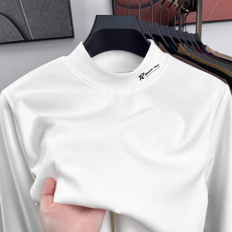 Men's Thermal Half-High Collar Thick Hoodie