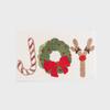 Santa Claus Faux Cashmere Holiday Floor Mat - Dirt & Wear-Resistant, Easy-to-Clean Christmas Decoration