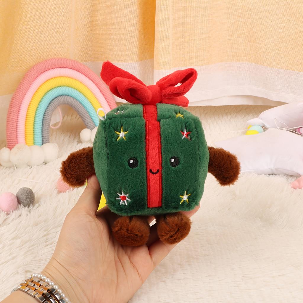 Christmas Gingerbread Men's Plush Pendant Toy Party Decoration, Santa Claus, Christmas Box, Christmas Tree Decoration Pendant Plush Doll