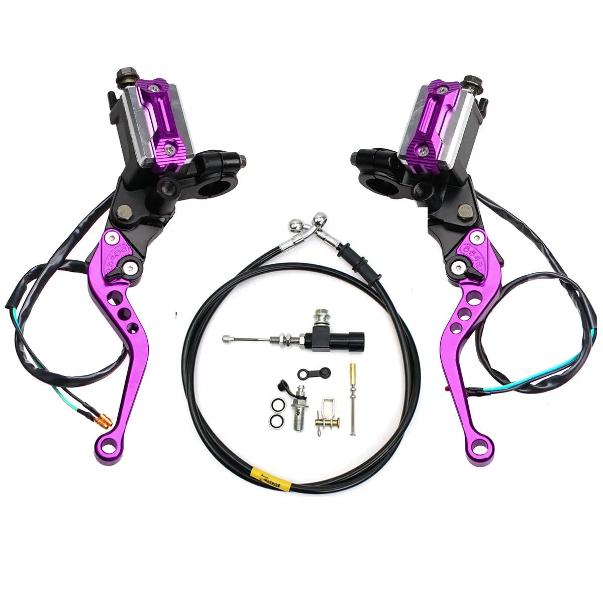 

Универсальный 22 мм мотоциклетный тормозной насос рычаг рукоятка гидравлический насос сцепления главный цилиндр гоночный шланг для Yamaha Kawasaki HOND