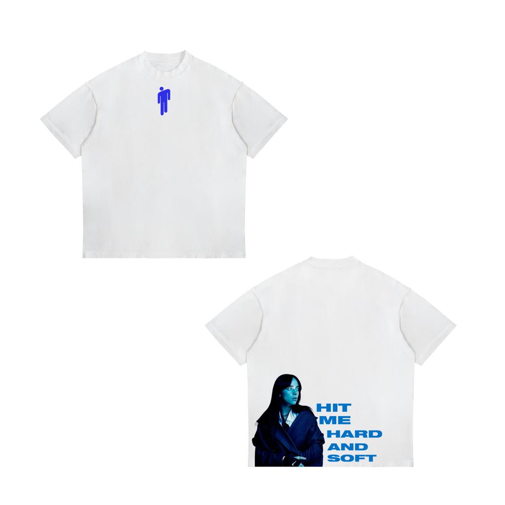 Billie Eilish Hit Me Hard And Soft Graphic Tshirt Unisex Unisex Pop Music Streetwear Casual Short Sleeve Cotton Oversized Tops