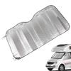 Upgrade Windshield Sun Shade 220x 70cm Reflective Semi Truck Window Shades Foldable RV Windshield Sunshade for Truck RV Van