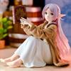 Frieren Beyond Journey'S End Frieren Casual Wear Figure Reading Book Pvc Action Figure Collectible Model Toy Gift