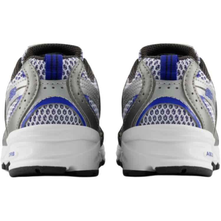 New Balance Fabric MR530 Y2K Comfortable Shock Absorbing Durable Low Top Running Shoes Kids sneaker White Silver PZ530ADE