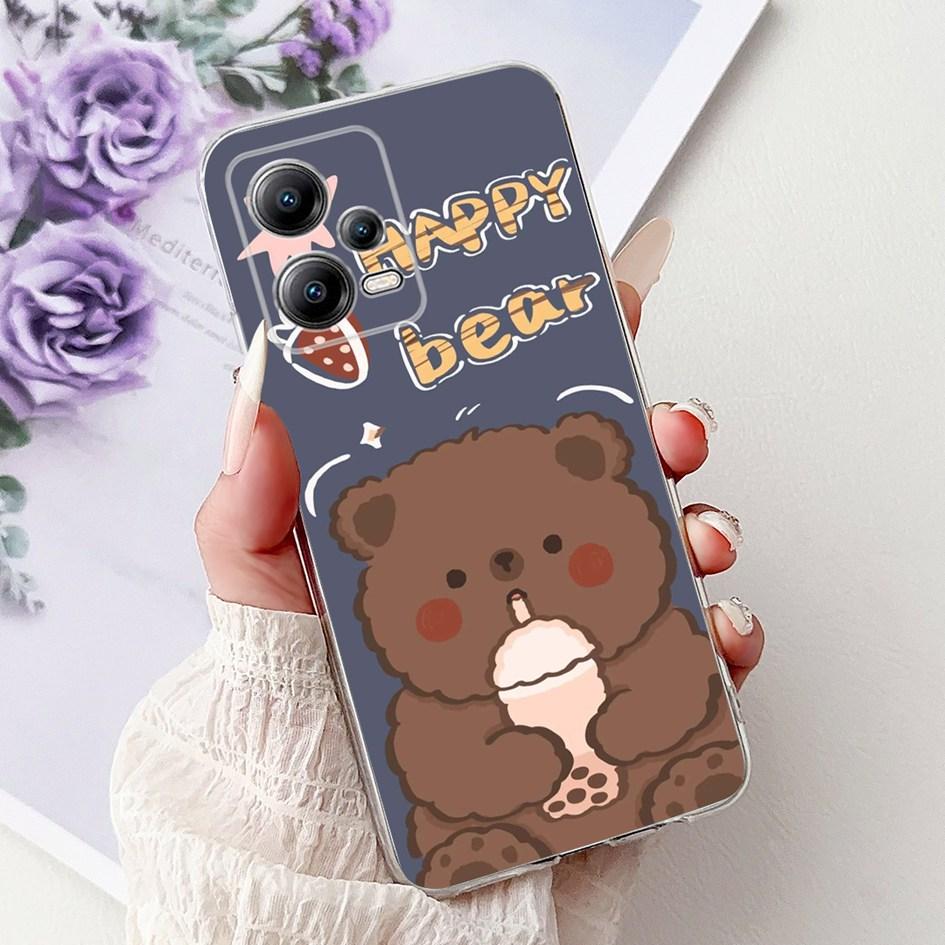 Case For Xiaomi Poco X5 / Poco X5 Pro 5G Cover New Design Popular Cartoon Soft Silicone Transparent Fundas For PocoX5 X 5 Bumper