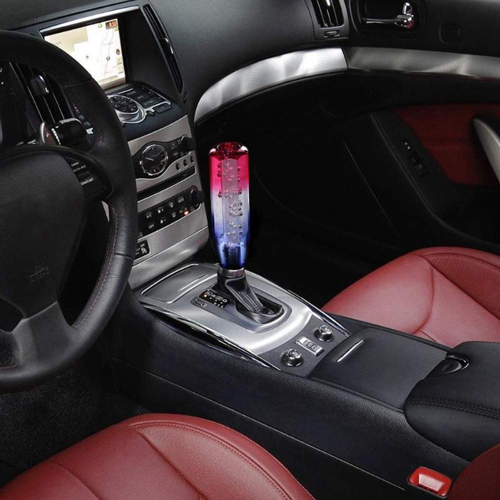 HANSWD Universal Crystal Shift Knob with Foam Insert, Octagonal, 5.9 Inches (150 Mm), Bubble