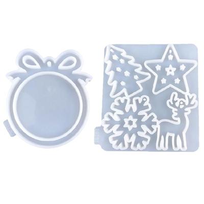 2pcs Christmas Tree Hangings Pendant Mould Elegant Home Decorations Mold Set