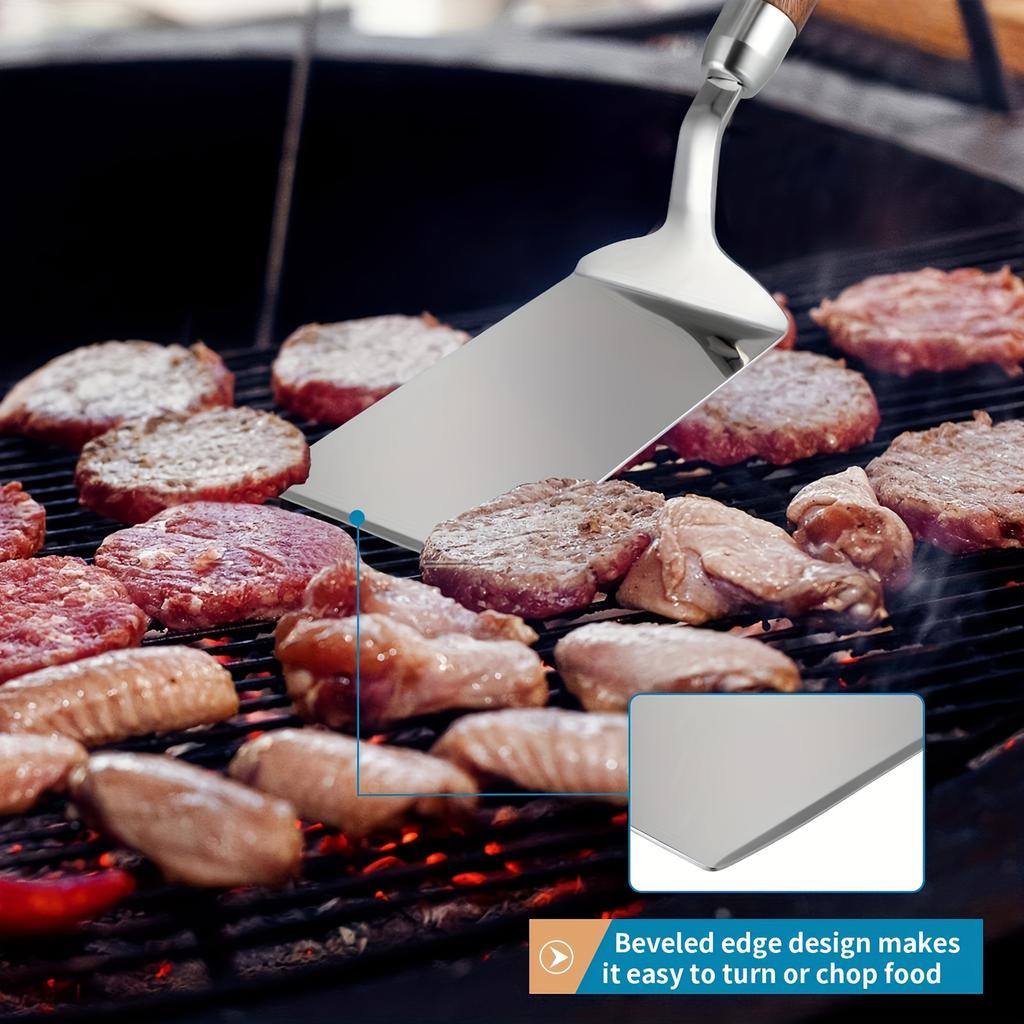 One Stainless Steel Nonstick Spatula Featuring , Resistant To Rust, Perfect for Barbecues, Cooking, And Baking - a Festive Kitchen Accessory