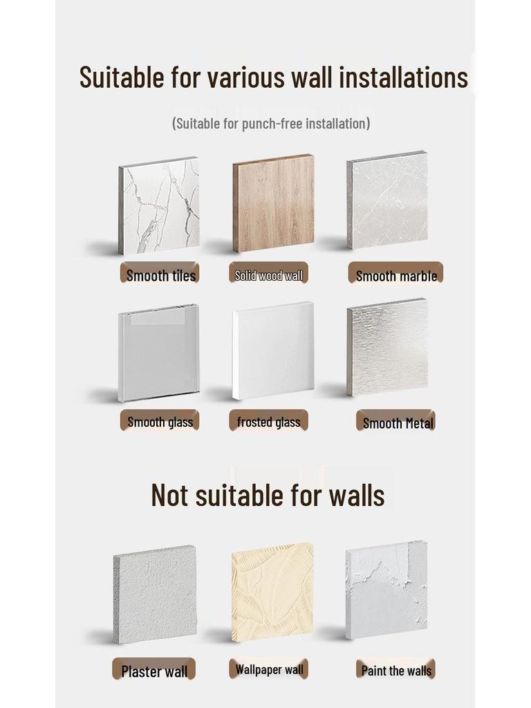 Drehbarer Wellen-Saugnapfhaken - Klebstoff ohne Bohren für Küche & Bad