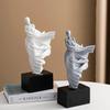 Resin Modern Creative Living Room Art Ornaments Abstract Art Figurines Nordic Aesthetic Hallway Room Decorations Accessories