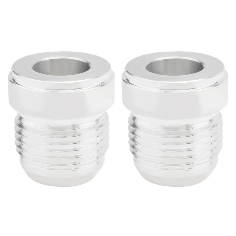 2 Stück Aluminiumlegierung 12AN Male Schweißanschluss-Fittings 12AN Male Bördel-Schweißbar Kraftstofftank-Fitting-Adapter-Stecker