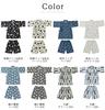 Red Pony Jinbei Set for Boys and Short Top and Bottom Made in Japan with Cotton Perfect for Fireworks Evening and Celebrations Japanese Dot Insect