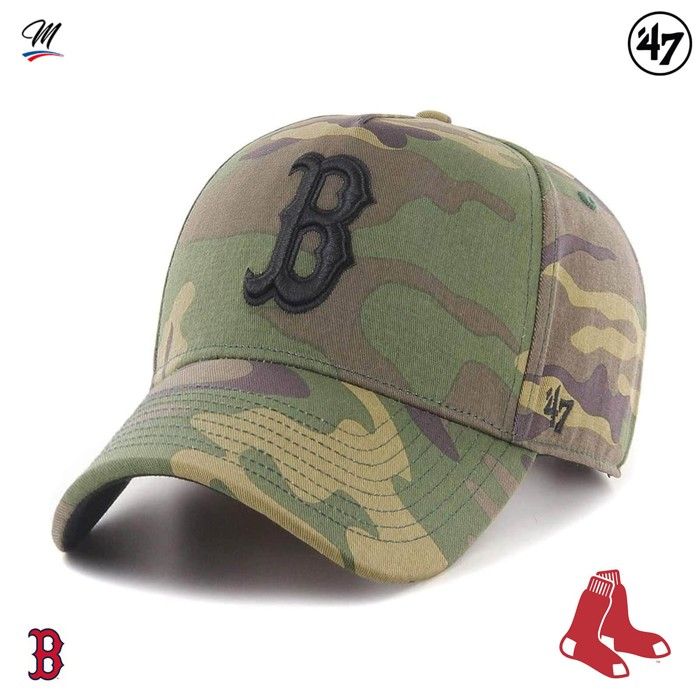 47 MLB Boston Red Sox Grove MVP DT Snapback Kappe - Camo