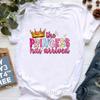 Birthday Queen Crowm Graphic Print T Shirt Unisexs Clothing Birthday Gift Tshirt Femme Summer Fashion Tshirt Female