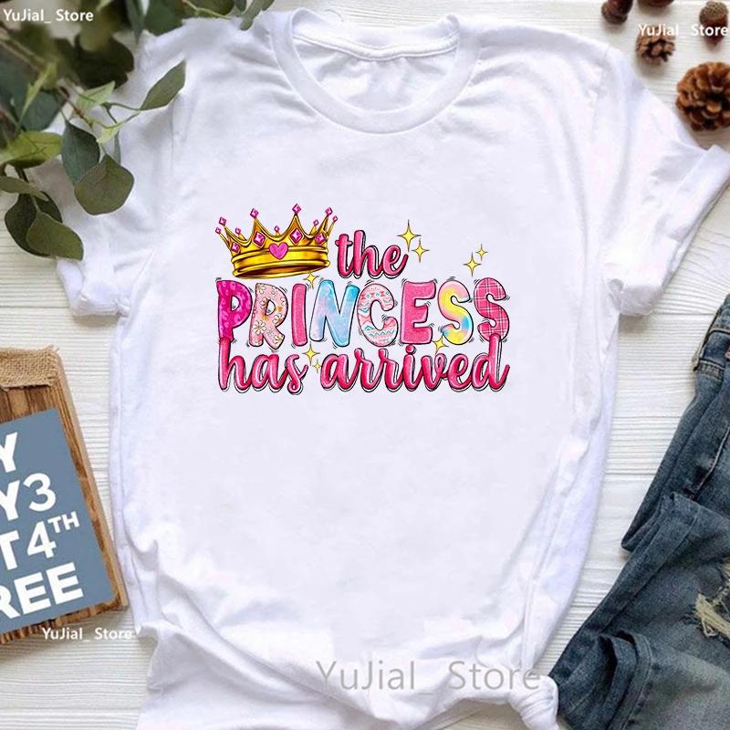 Birthday Queen Crowm Graphic Print T Shirt Unisexs Clothing Birthday Gift Tshirt Femme Summer Fashion Tshirt Female