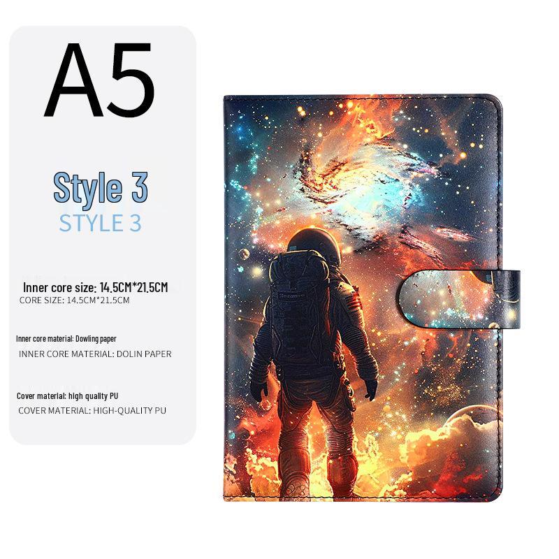 Premium A5 Interstellar Notebook: Creative Color Printing, Ideal for Notes & Records, Single Piece Order Available, Popular In Foreign Markets