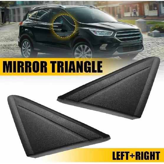 1 Pair Car Rearview Triangle Molding Cover Trim for Ford Escape 2013 2014 2015 2016 2017 2018 2019 (1 Pair)