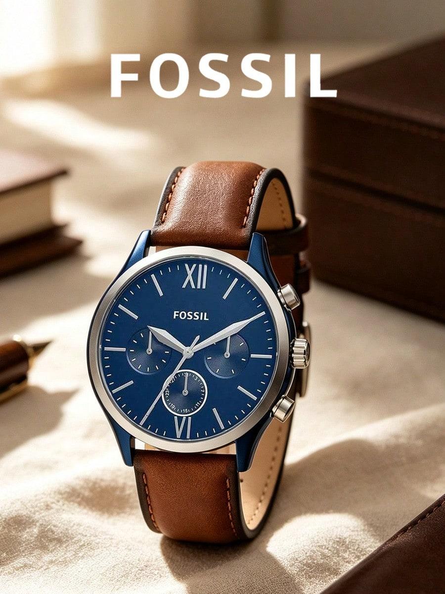 Fossil Men`s Quartz Watch BQ2402 sudrabs
