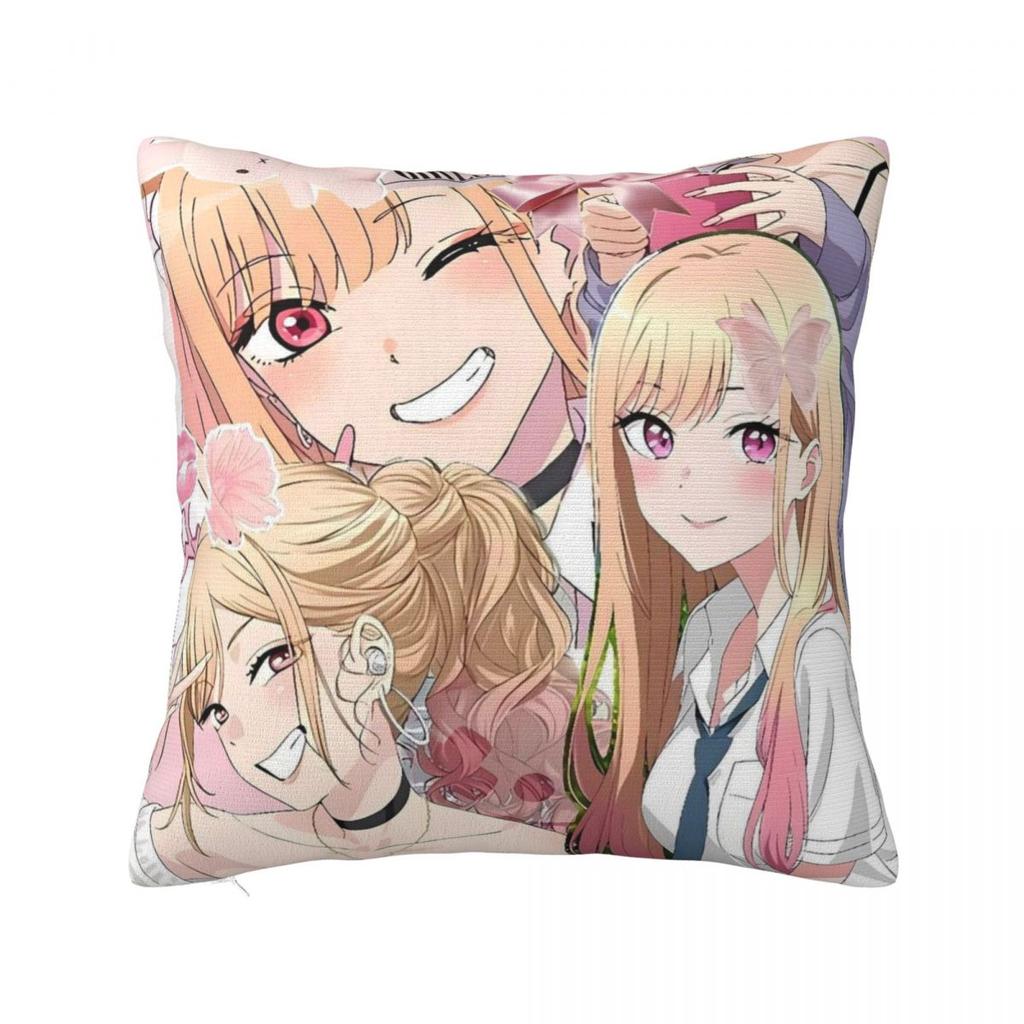 Kitagawa Marin Anime Pillow Cover Cute Funny Pillow Case For Chair Sofa Home Decoration Cushion Cover Polyester Pillowcases