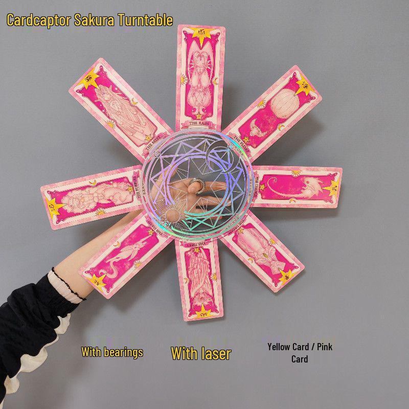 Cardcaptor Sakura Magic Circle Dance Turntable Prop - Creative Finger Dance Clow Card.