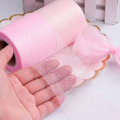 25yards 60mm Hyun Color High Density Organza Stain Ribbon DIY Hairbow Crafts Gift Bouquet Wrapping Supplies Sewing Accessories