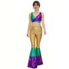 Fantasy Festival Costume Set For Women With Polyester Fabric Perfect For Halloween And Stage Performances