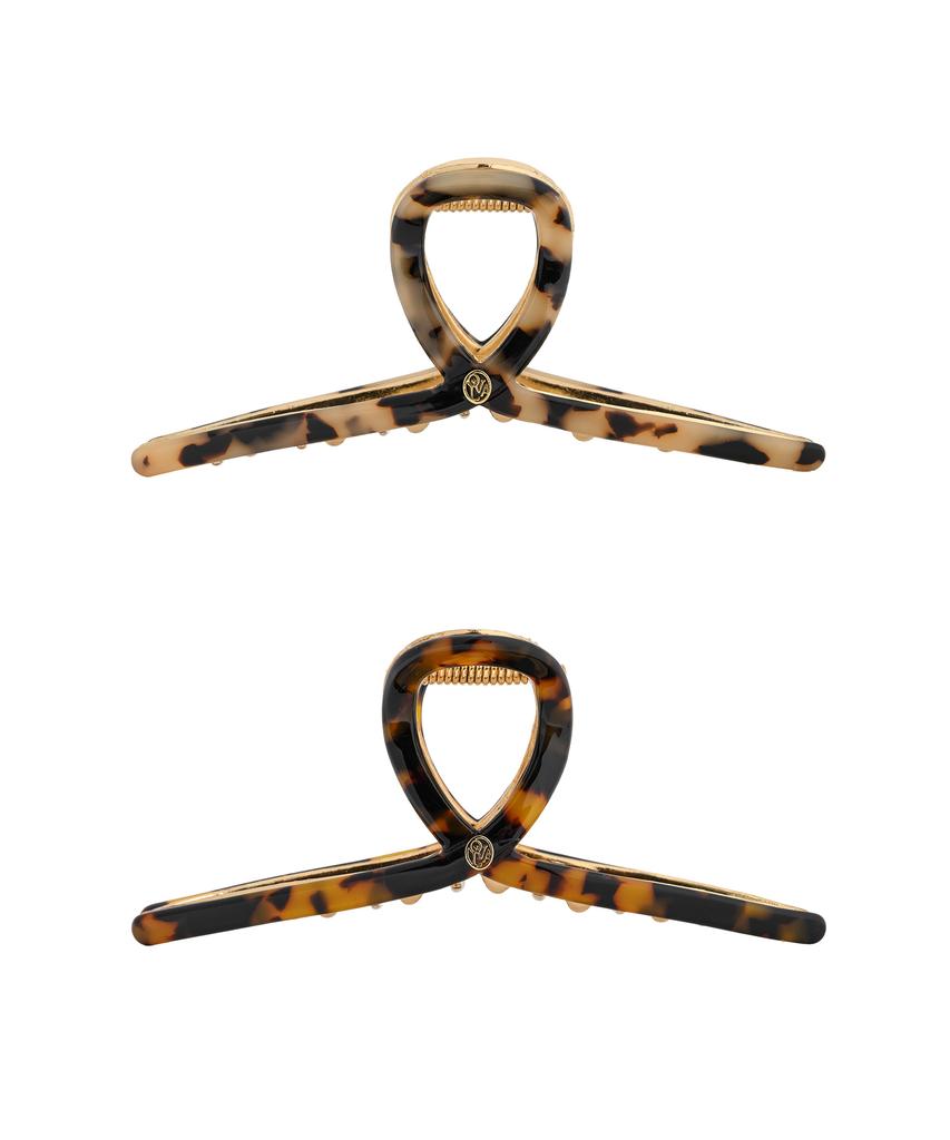Obla Hc005 Twist Metal Point Hair Clip (Leopard) (2 Colors)