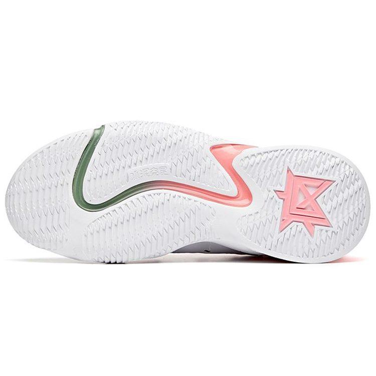 Anta Berserk 2 High-Top Performance Basketball Shoes Men's White Pink Green 112031602-6