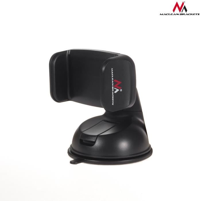 Support de voiture - Maclean - MC-737 - Ventouse - Compatible smartphones 3,5" à 6" - Plastique noir