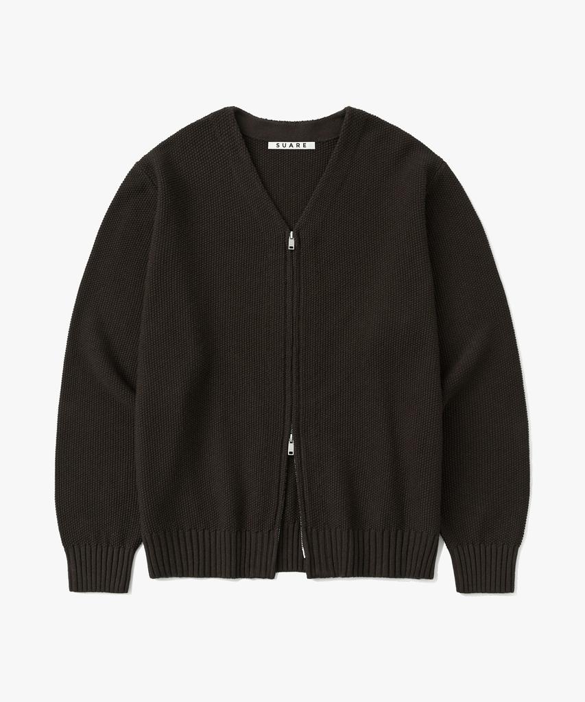 SUARE WOMEN Honeycomb Zip-Up Knit - 4 Colors