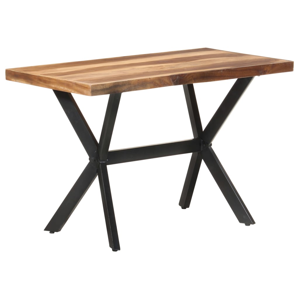 Dining Table 120x60x75 cm Solid Wood Honey Colored