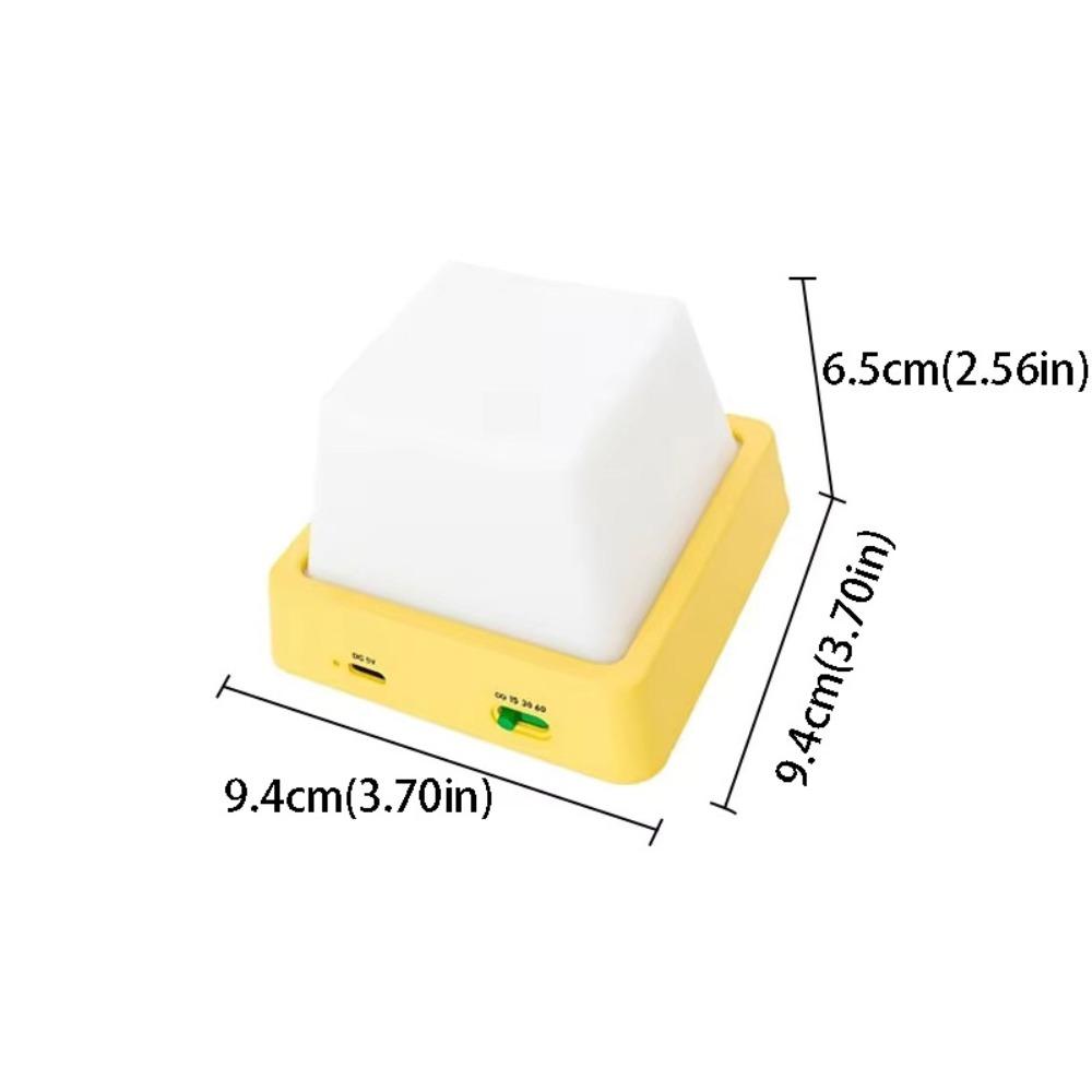 Simple Design Bedside Table Lamp Timing Function USB Rechargeable Lamp Night Light Bedroom Decor