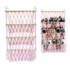 Bohemian Style 3 Layers Toy Storage Net Rope Woven Storage Basket For Plush Doll Wall Decoration Toys Organizer Bags Net Pocket