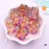 12Pcs Resin Colorful Kawaii Swan Dinosaur Cat Rabbit Butterfly Bear Figurines Flatback Rhinestone DIY Bow Decor Scrapbook Crafts