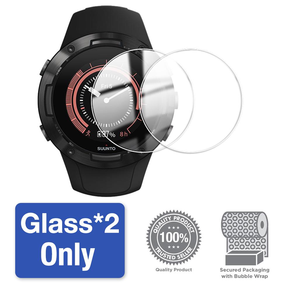 Glass+Case for Suunto 9/7 Screen Protector Tempered Glass & Soft TPU Protective Bumper Cover for Suunto 9 Baro Accessories Set