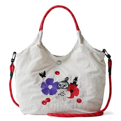 MOOMIN Klein und Hattifattener Bestickte Tragetasche Reich bestickte Umhängetasche [Offiziell] Mein, Schnupferl, Stinky, Tasche, Tasche, 2-Wege RMPK-02