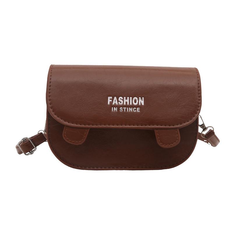 Minimalist Trendy Small Square Bag With Letter Print In Fashionable Options Color
