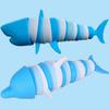 New Articulated Shark Stress Reliever Hand Toy,Sensory Fidget Toy,Pressure Relief And Anti-Anxiety Desk Toy