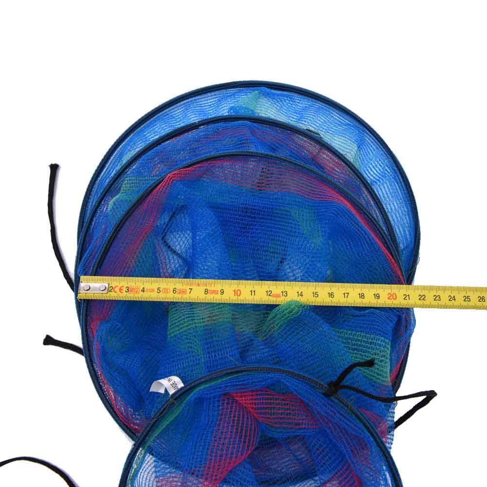 25 * 65cm Mini Three Tiered Collapsible Fishing Basket Creel Colorful